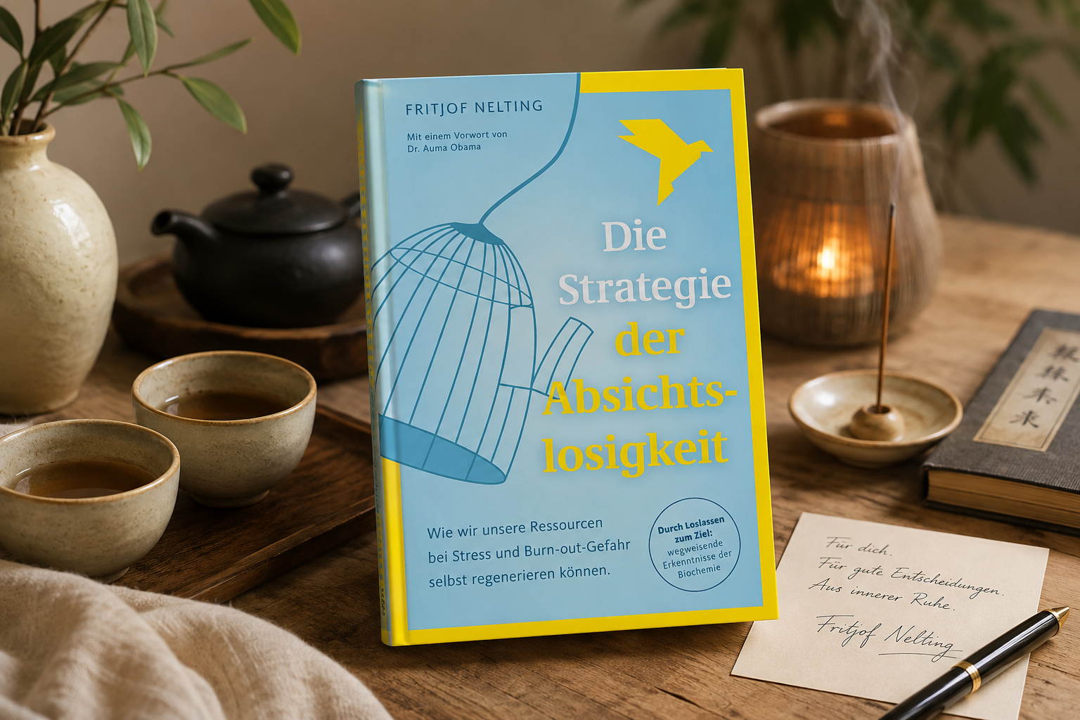 Die Strategie der Absichtslosigkeit Handsigniertes Buch von Fritjof Nelting